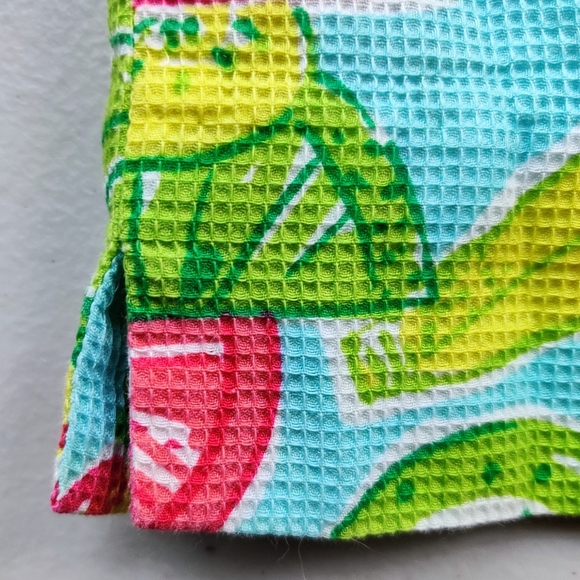 LILLY PULITZER Vintage Mini Dress Tutti Fruity Print Sleeveless Sheath Colorful - Picture 7 of 9